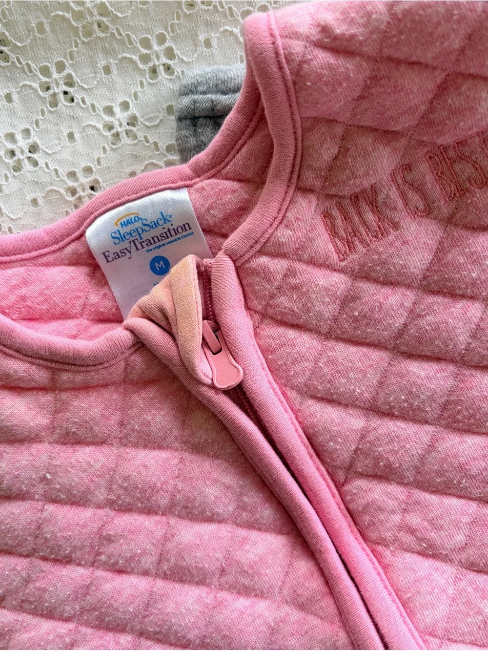 2 HALO Easy Transition Sleep Sack SMALL MEDUIM Quilted Zippered baby 3 6 9 month